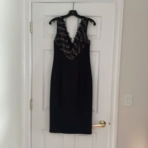 Black Hallo sheath dress size 4. Navy